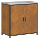  Kuhinjski set za pohranu s policom s pohranom s vratima Podesiva 2 pcs Rđa 180 x 50 x 92 cm | shoptok.hr