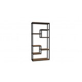 Hanah home Emina Walnut Polica za knjige 85x182x29cm, Crna | Eponuda.ba