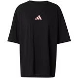 Adidas Tehnička sportska majica svijetloroza / crna