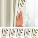 Restilo Kremno bela žametna zavesa za delno zatemnitev 140x245 cm – | Shoptok.si