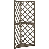 vidaXL Kotna oporna mreža siva 50x50x145 cm trden les jelke | Shoptok.si