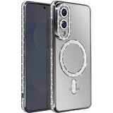 AVIZAR Ovitek za Samsung Galaxy S25 Edge, združljiv z MagSafe, z bleščečim robom, Črna, (5000189541) | Shoptok.si