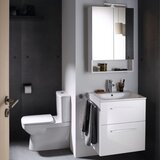 Geberit 501.232.00.1 Selnova Square 55 x 50 cm umivalnik z omarico | Shoptok.si