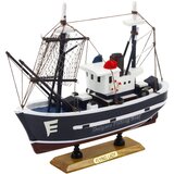  Kolekcionarska maketa ribarskog broda "Flying Lady" 24x23cm - crna | Shoptok.si