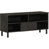 vidaXL TV omarica črna 100x33x46 cm trden mangov les, (21072670) Cene