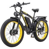 BENFUTO K800 električno kolo, 2 * 1000W dvojni motor, polno vzmetenje. velika izboljšana sprednja vilica, 23ah baterija, 26 * 4.0 maščobne pnevmatike, 21 speeds, barvni zaslon(rumena), (21335538) | Shoptok.si