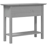  Konzolni stol BODO sivi 91 x 35 x 74 cm od masivne borovine | shoptok.hr