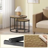  Set okruglih stolića - hrast / crne noge | shoptok.hr