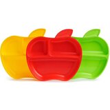 Munchkin Apple deljeni krožnik 6 m+ 3 kos | Shoptok.si