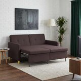  Krevet-sofa na razvlačenje Tamno smeđa Tkanina | shoptok.hr