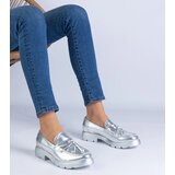 Gemre Silver classic loafers with tassels Esitta | Shoptok.si