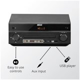 Akai mikro linija, FM, CD, 2 x 20W zvučnici, daljinski, crna AM-301-B | shoptok.hr