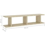 vidaXL zidne police 2 kom boja hrasta 90x18x20 cm konstruirano drvo | shoptok.hr