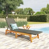 Maison Chic Ležalnik - Sončna ležalnik z mizico poli ratan in trden akacijev les, (22042888) | Shoptok.si
