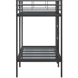 vidaXL Krevet na kat bez madraca crni 90x200 cm čelik | shoptok.hr