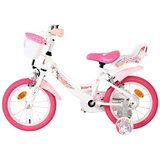 Volare dječji bicikl Unicorn 14″ bijele boje, s dvije ručne kočnice | shoptok.hr