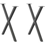 vidaXL Noge blagovaonski stol X-oblika 2 kom 70x(72-73) cm čelik Cijene