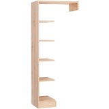 Jimmylee OTROŠKI REGAL 67/158/33 cm barve hrasta | Shoptok.si
