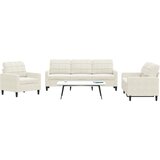 vidaXL 3-dijelni set sofa s jastucima krem baršunasti Cijene