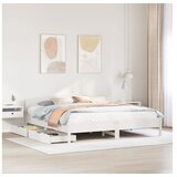 vidaXL Okvir kreveta bez madraca bijeli 180x200 cm od masivne borovine | shoptok.hr