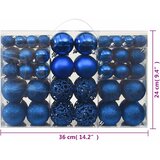  Set od 100 božićnih kuglica plavi | shoptok.hr