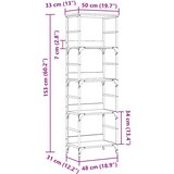  Ormar za knjige staro drvo 50x33x153 cm konstruirano drvo | shoptok.hr