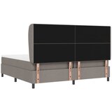  s opruga kutije Sivo-smeđa 200 x 200 cm tkanina | shoptok.hr