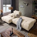 Hom`in KOTNA SEDEŽNA GARNITURA, šenilja krem barve | Shoptok.si