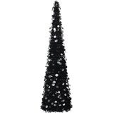 vidaXL Prigodno umjetno božićno drvce crno 180 cm PET | shoptok.hr