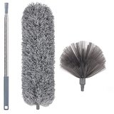 INF Teleskopski stresalnik prahu - 2,5 m raztegljiva čistilna krtača za čiščenje stropa Grey, (22125680) | Shoptok.si