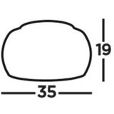 Lesnina-XXXL stropna svetilka curva 35/18.5 cm | Shoptok.si