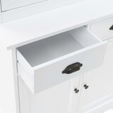  Velška komoda s 4 vrata od MDF-a i borovine 80 x 40 x 180 cm | shoptok.hr