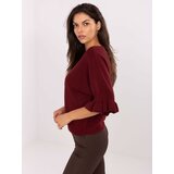 Italy Moda Sweater-IT-SW-99244.65-burgundy Cene