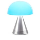 Lexon MINA L AUDIO prijenosna lampa s Bluetooth zvučnikom - Srebrna | shoptok.hr