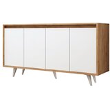  Komoda SHANS 86x140 cm smeđa/bela | Eponuda.com