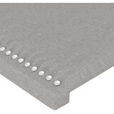 vidaXL LED posteljno vzglavje svetlo sivo 180x5x78/88 cm blago | Shoptok.si