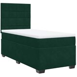 Box spring krevet s madracem tamnozeleni 100x200 cm baršunasti | shoptok.hr