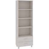  Visoka komoda HAMAR bijela 60 x 35 x 180 cm od masivne borovine | shoptok.hr