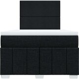  Krevet s oprugama i madracem crni 120 x 200cm od tkanine | shoptok.hr