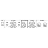 Monacor SA-440/SW stereo ojačevalnik, 2 x 100W - - Audio-Kondric | Shoptok.si