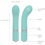 Pillow Talk Racy - vibrator z možnostjo polnjenja, ozka točka G (turkizna) | Shoptok.si