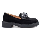 W. POTOCKI Women's suede loafers Potocki black | Shoptok.si