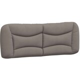  Posteljni okvir z LED lučkami taupe 140x200 cm tkanina | Shoptok.si