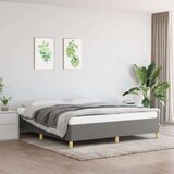  Box spring posteljni okvir temno siv 160x200 cm blago, (20646691) Cene