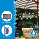 Grundig LED prigušiva solarni lanac 50xLED/8 funkcija 9,35m topla bela + daljinski upravljač | Eponuda.com