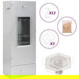 vidaXL Pečica za dimljenje z generatorjem hladnega dima pocink. jeklo | Shoptok.si