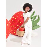 Sinsay Wide leg traperice s izvezenim jagodama | shoptok.hr