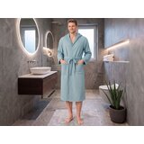 Dormeo Pamučni muslin kućni ogrtač tirkizne boje S/M | shoptok.hr