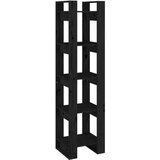 Furnova Knjižna omara/pregrada črna 41x35x160 cm trdna borovina, (21950928) | Shoptok.si