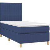 box spring s madracem LED plavi 100x200 cm od tkanine | shoptok.hr
